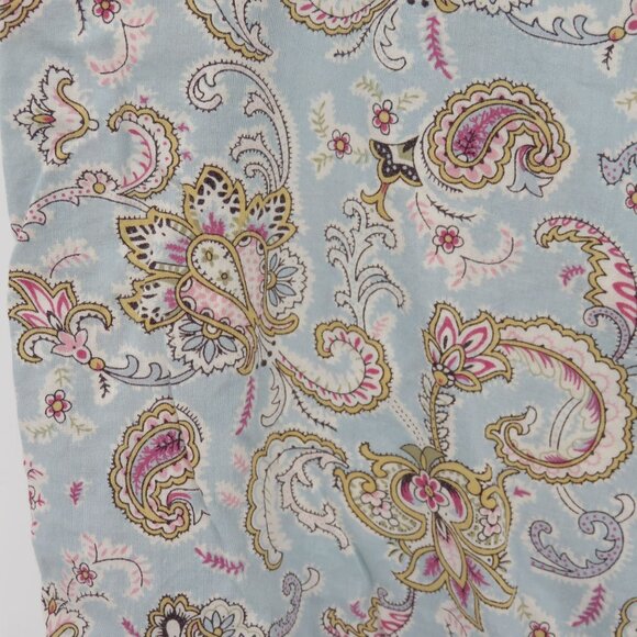 Victorias Secret Women Large Blue Paisley Scroll Crop PJ Pajama Pants Y2K 2003 - Picture 4 of 11